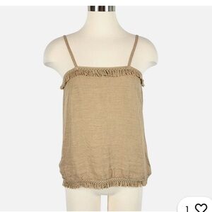 Francesca Bettini Linen Tank Top Made In Italy Size Large